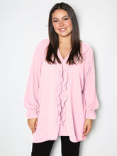 Skjorte med flæse front